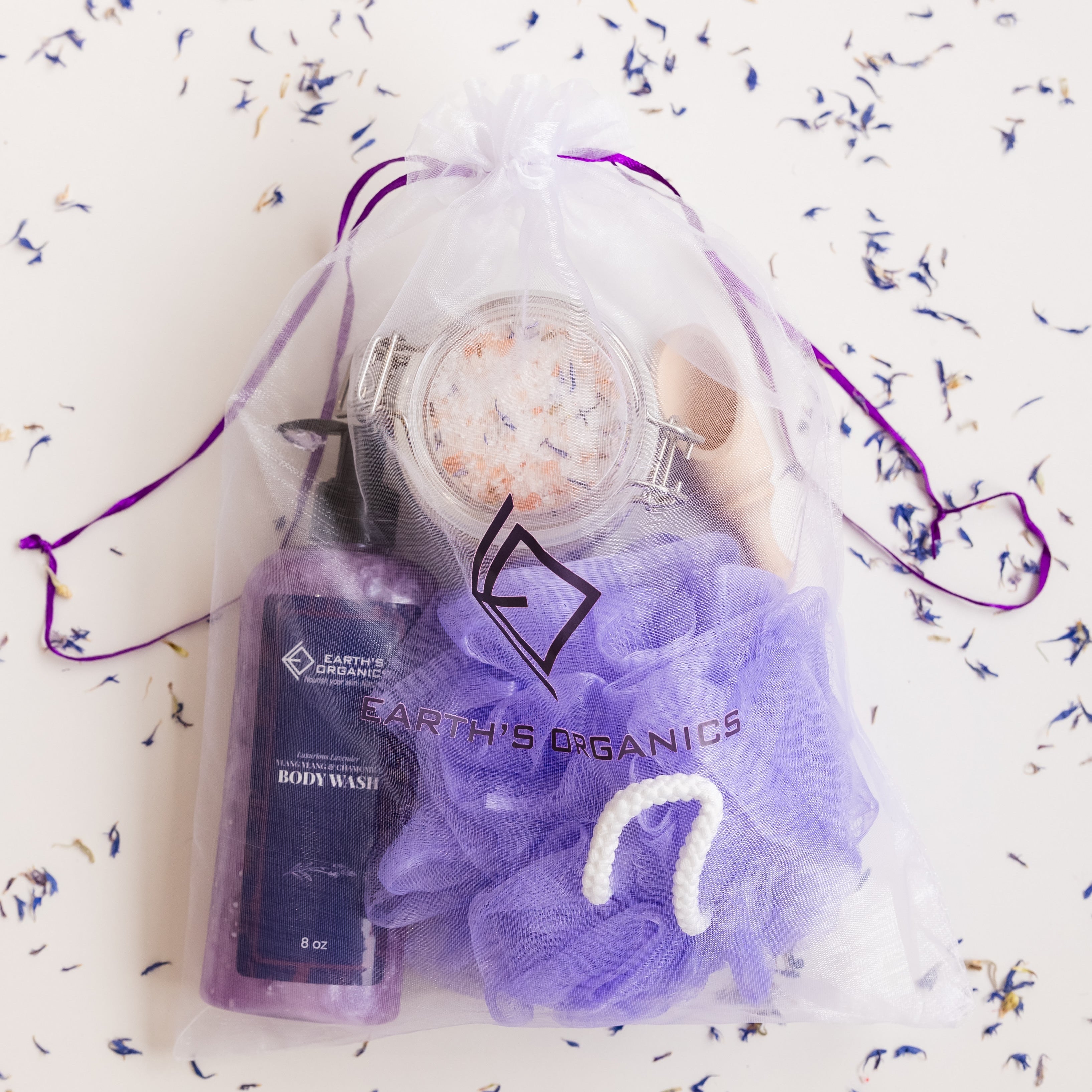 Handcrafted Lavender Escape Spa Bundle with Bath Soak & Body Wash