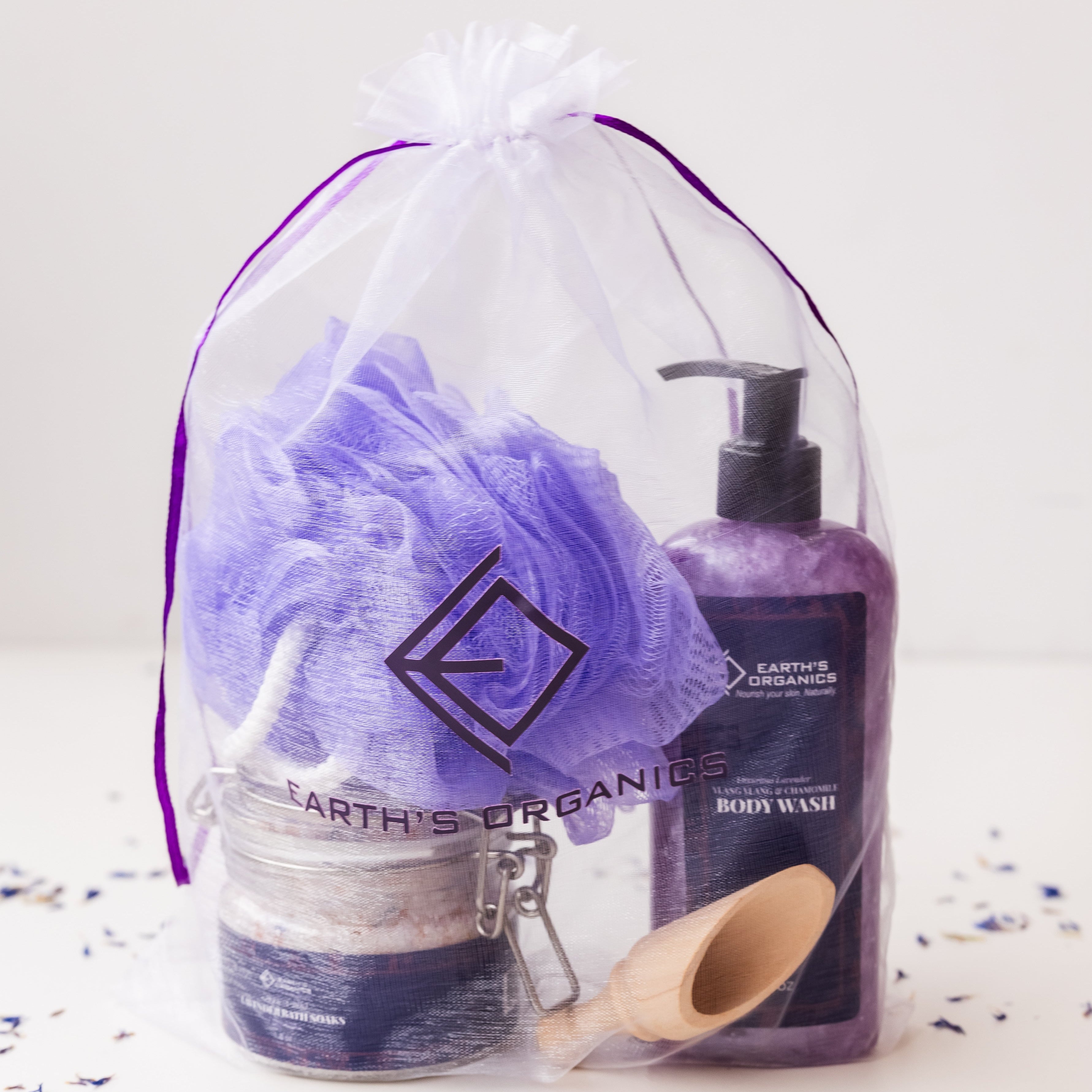 Handcrafted Lavender Escape Spa Bundle with Bath Soak & Body Wash