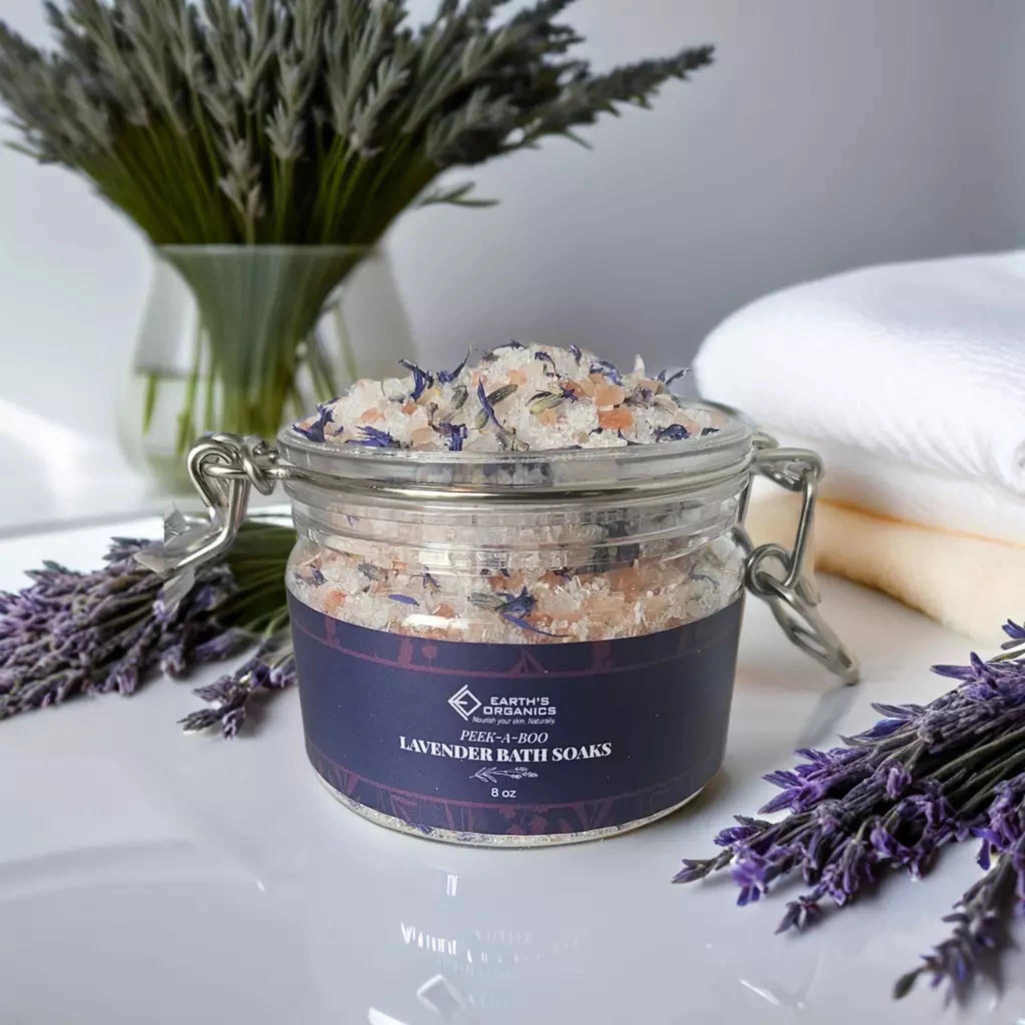 Detoxifying Peek-A-Boo Lavender Bath Soaks