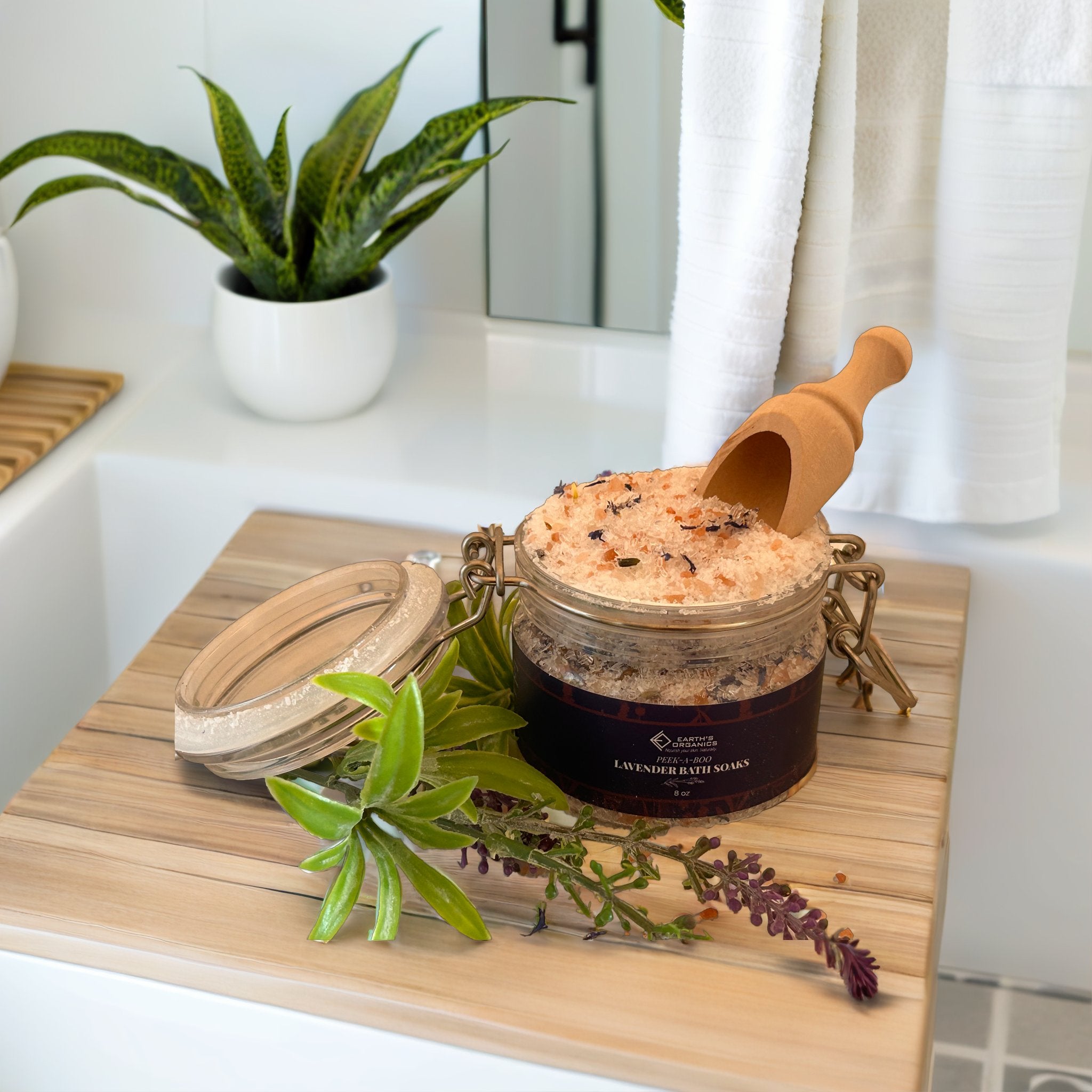 Detoxifying Peek-A-Boo Lavender Bath Soaks